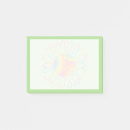 Pastel Waterverf Zonnebloem Ontwerp Post-it® Notes