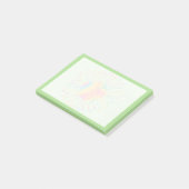 Pastel Waterverf Zonnebloem Ontwerp Post-it® Notes (Schuin)