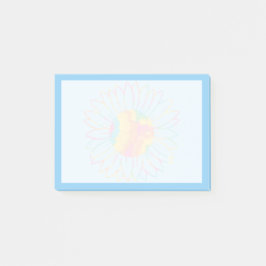 Pastel Waterverf Zonnebloem Ontwerp Post-it® Notes