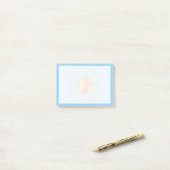 Pastel Waterverf Zonnebloem Ontwerp Post-it® Notes (Op bureau)