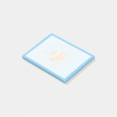 Pastel Waterverf Zonnebloem Ontwerp Post-it® Notes (Schuin)