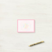 Pastel Waterverf Zonnebloem Ontwerp Post-it® Notes (Op bureau)