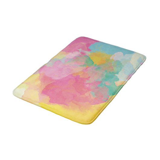 Pastel-Waterverven Badmat (Gekanteld)