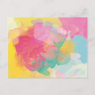 Pastel-Waterverven Briefkaart