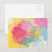 Pastel-Waterverven Briefkaart (Voorkant / Achterkant)