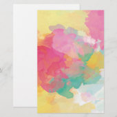 Pastel-Waterverven Briefpapier (Voorkant / Achterkant)