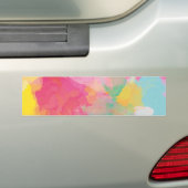 Pastel-Waterverven Bumpersticker (Op auto)