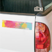Pastel-Waterverven Bumpersticker (Op Truck)