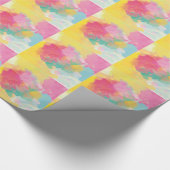 Pastel-Waterverven Cadeaupapier (Hoek)