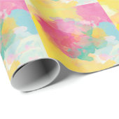 Pastel-Waterverven Cadeaupapier (Rol Hoek)