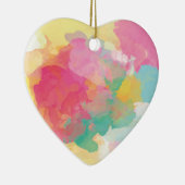 Pastel Waterverven Keramisch Ornament (Rechts)