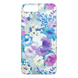 Pastel Waterverven Kleurrijke Zomerbloemenpatroon Case-Mate iPhone Case