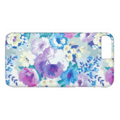 Pastel Waterverven Kleurrijke Zomerbloemenpatroon Case-Mate iPhone Case (Achterkant (Horizontaal))