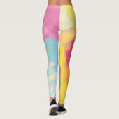 Pastel-Waterverven Leggings (Achterkant)
