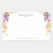 Pastel waterverven lijst post-it® notes (Voorkant)