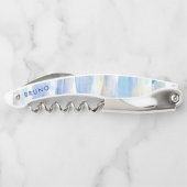 Pastel waterverven penseelmonogram. kurkentrekker (Achterkant)