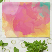 Pastel-Waterverven Theedoek (Gevouwen)