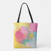 Pastel-Waterverven Tote Bag (Achterkant)
