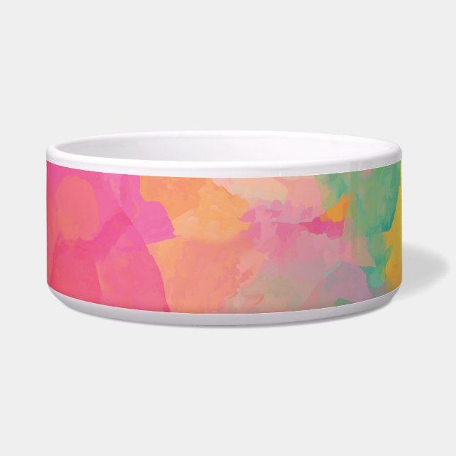 Pastel-Waterverven Voerbakje (Voorkant)