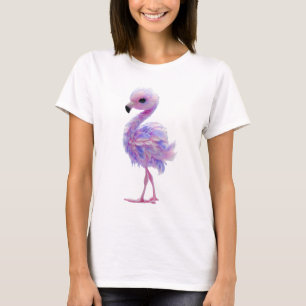 Pastel Watte Flamingo Vrouwen T-shirt