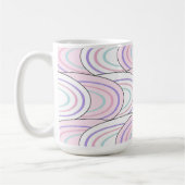 Pastel Wave Abstract Pattern Coffee Mug Koffiemok (Links)