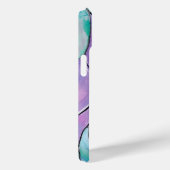 Pastel Wave Abstracte Waterverf Glas in lood Art Case-Mate iPhone Case (Achterkant / Rechts)