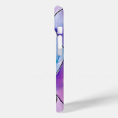 Pastel Wave Abstracte Waterverf Glas in lood Art Case-Mate iPhone Case (Achterkant / Links)