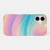 Pastel Wave - Dreamy Gradient Phone Case iPhone 16 Hoesje (Achterkant horizontaal)