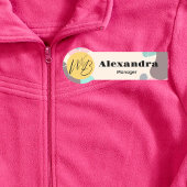 Pastel Wave Modern Business Restaurant Medewerker Naamplaatje