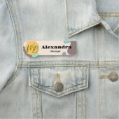 Pastel Wave Modern Business Restaurant Medewerker Naamplaatje (In situ)