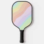 Pastel Wave Pickleball Paddle (Achterkant)