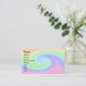 Pastel Wave Visitekaartje (Staand voorkant)