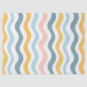 Pastel Wavy Lines  Tissuepapier (Voorkant)
