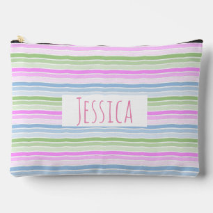 Pastel Wavy Striped Modern Personalized Etui