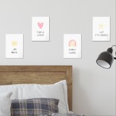 Pastel Way maker poster set van 4 (Slaapkamer)