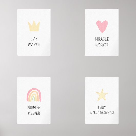 Pastel Way maker poster set van 4 (Voorkant)