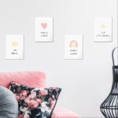 Pastel Way maker poster set van 4 (Woonkamer)