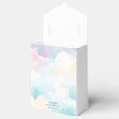 Pastel We zijn op Cloud Nine Baby shower Bedankdoosjes (Geopend)