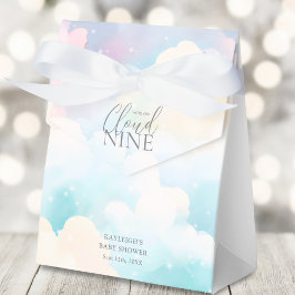 Pastel We zijn op Cloud Nine Baby shower Bedankdoosjes
