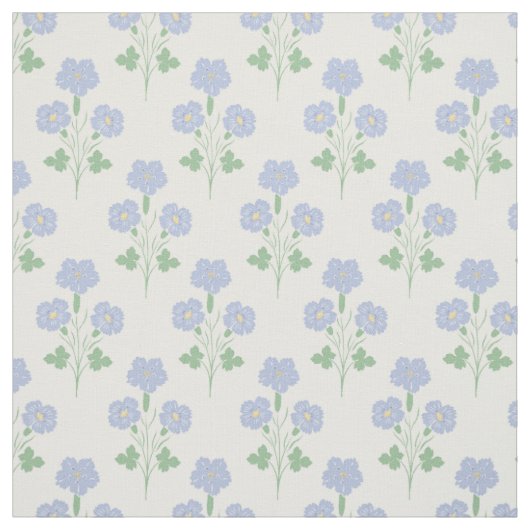 Pastel Weide Bloem Delicate Botanisch Stof (Swatch)