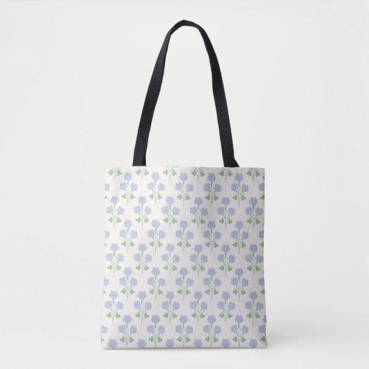 Pastel Weide Bloem Delicate Botanisch Tote Bag (Voorkant)