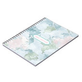Pastel Wereldkaart Notitieboek (Linkerzijde)