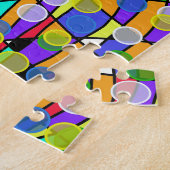 Pastel Wervelende Abstracte Patronen Legpuzzel (Zijkant)