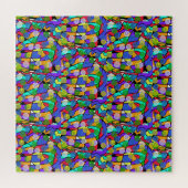 Pastel Wervelende Abstracte Patronen Legpuzzel (Horizontaal)