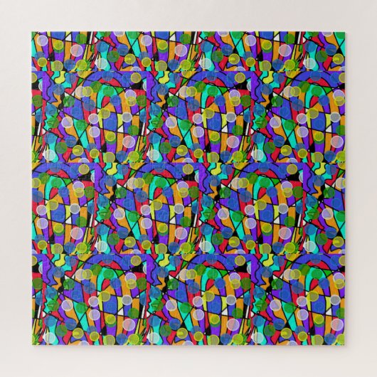 Pastel Wervelende Abstracte Patronen Legpuzzel (Verticaal)