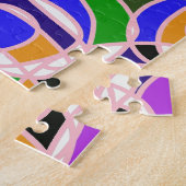 Pastel Wervelende Abstracte Patronen Legpuzzel (Zijkant)