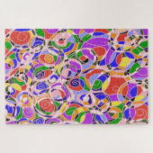 Pastel Wervelende Abstracte Patronen Legpuzzel (Horizontaal)