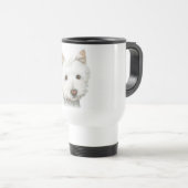 Pastel Westie Dog Reisbeker (Voorkant rechts)
