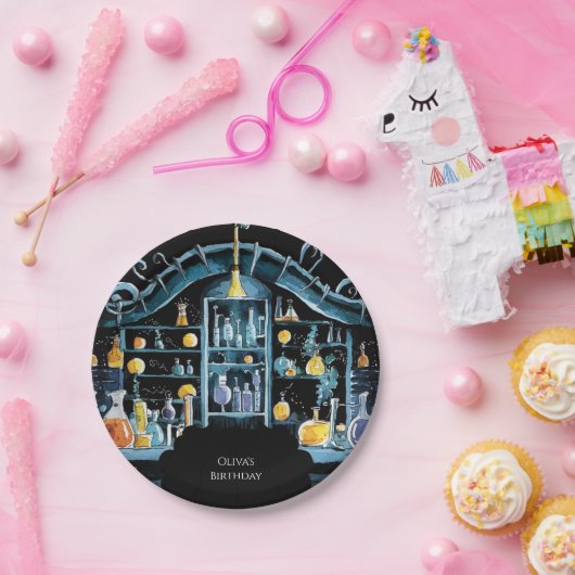 Pastel Wetenschap Experiment Wetenschapper Verjaar Papieren Bordje (Feest)