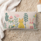 Pastel wezens met planten kussen (Deken)